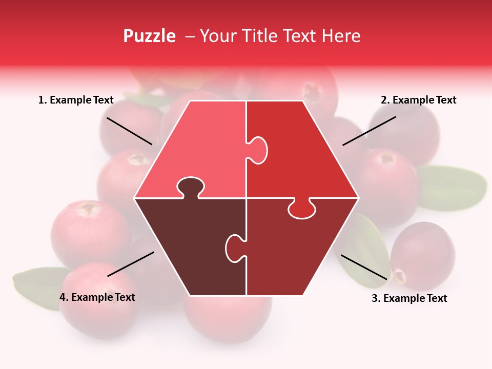 Red Cranberry Eating PowerPoint Template