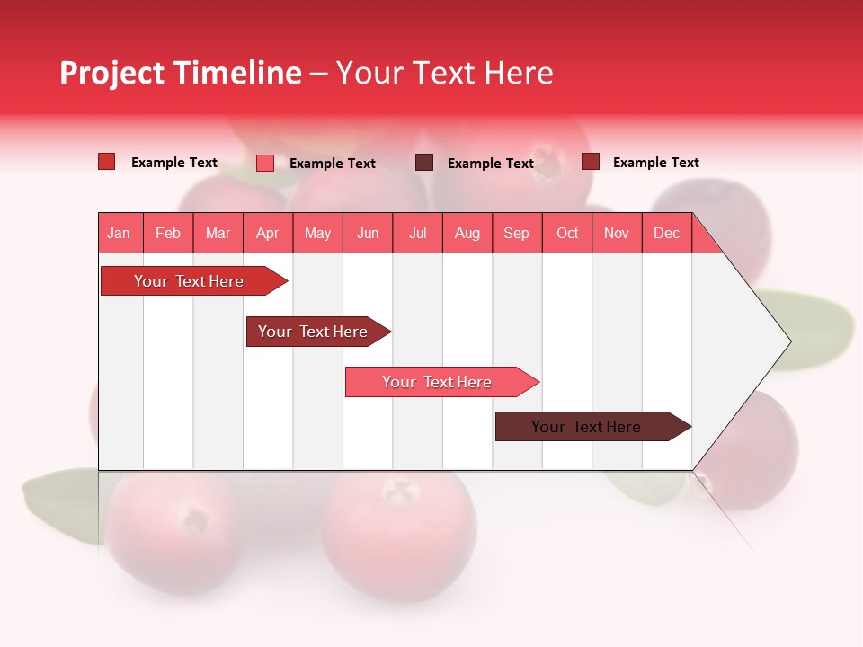 Red Cranberry Eating PowerPoint Template