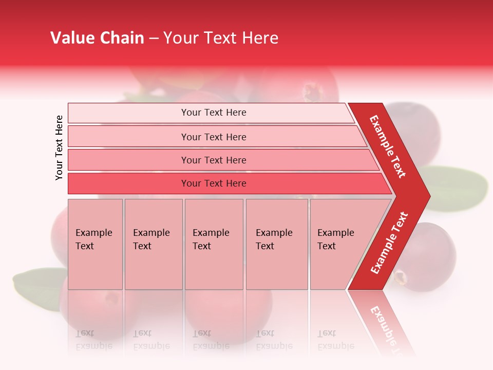 Red Cranberry Eating PowerPoint Template