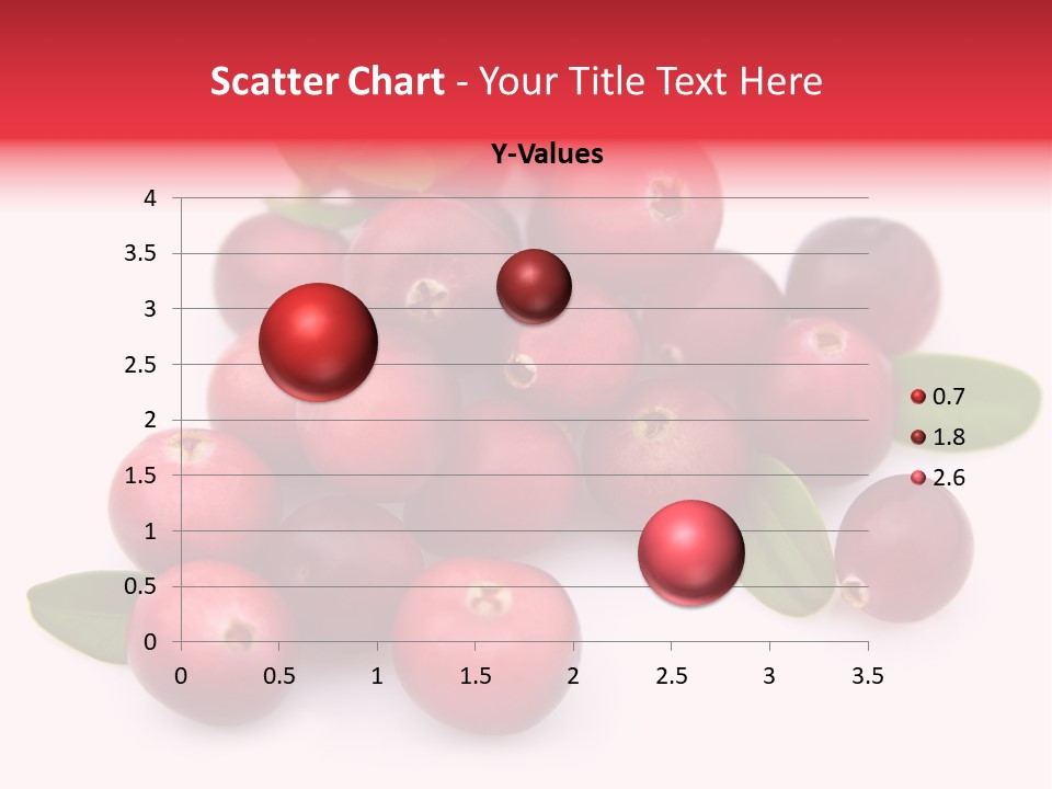 Red Cranberry Eating PowerPoint Template