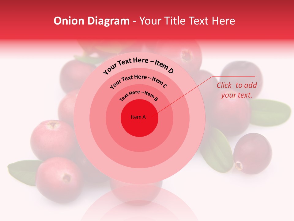Red Cranberry Eating PowerPoint Template