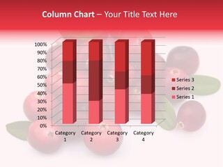 Red Cranberry Eating PowerPoint Template