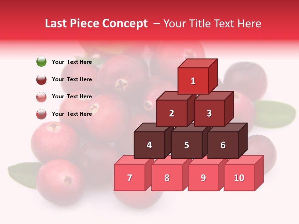 Red Cranberry Eating PowerPoint Template