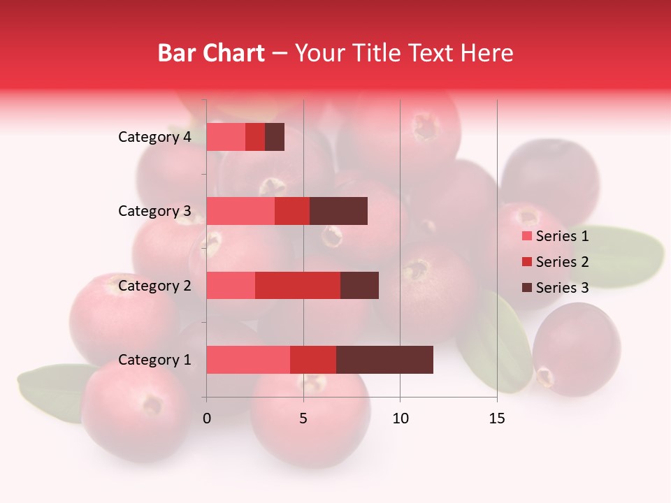Red Cranberry Eating PowerPoint Template