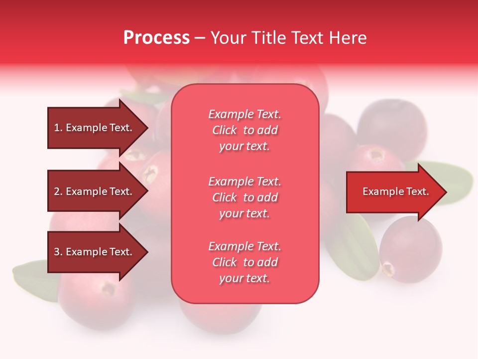 Red Cranberry Eating PowerPoint Template