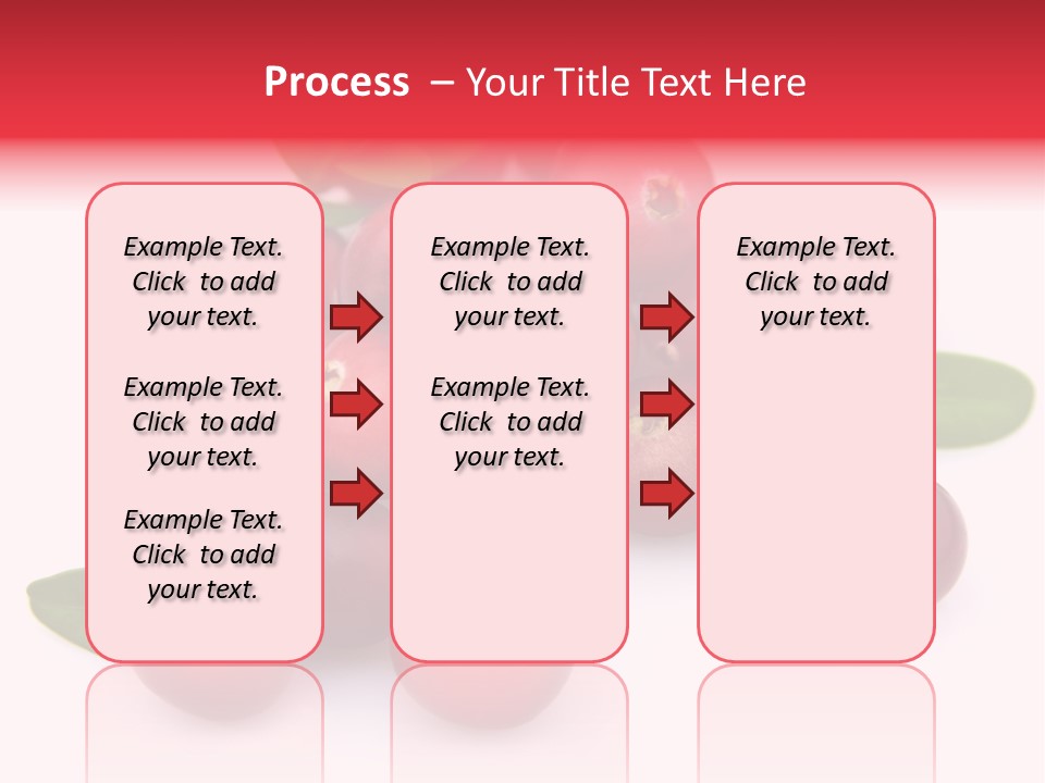 Red Cranberry Eating PowerPoint Template