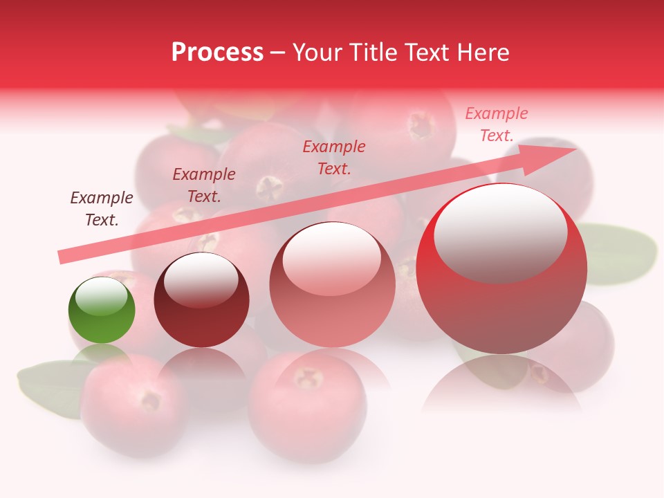 Red Cranberry Eating PowerPoint Template