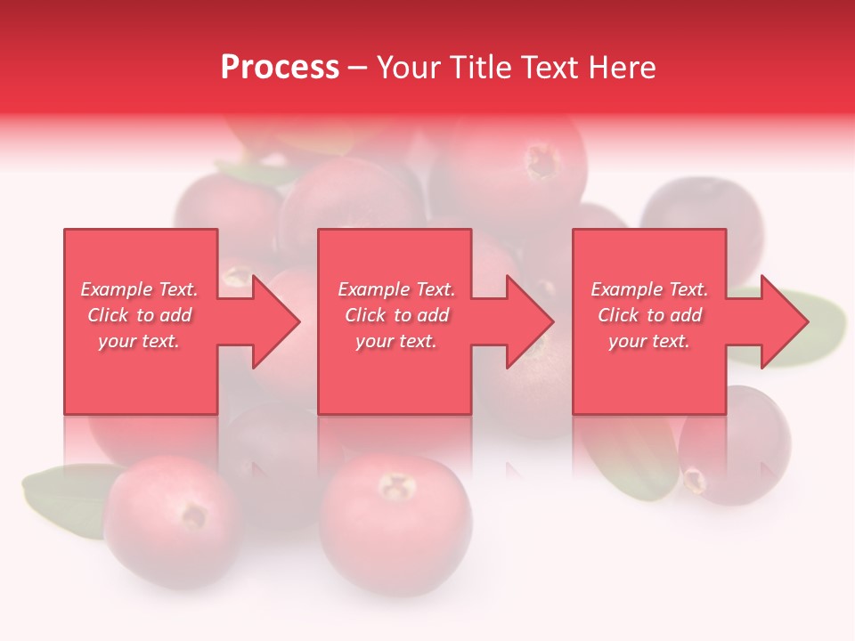 Red Cranberry Eating PowerPoint Template