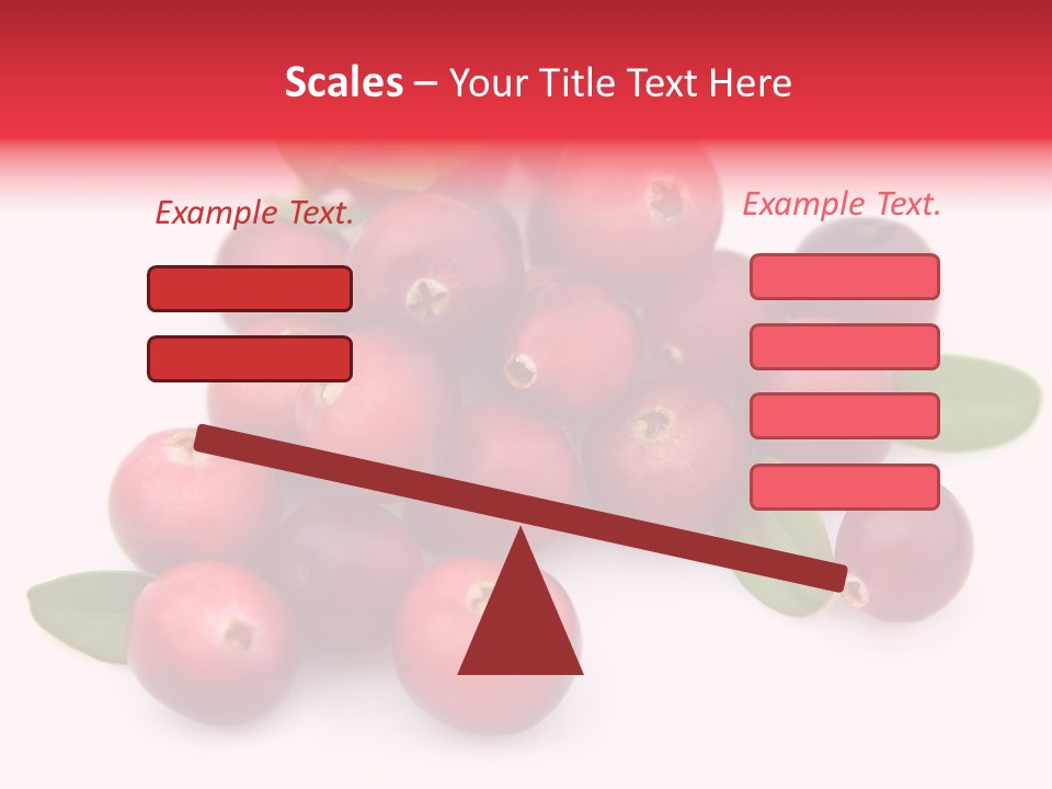 Red Cranberry Eating PowerPoint Template