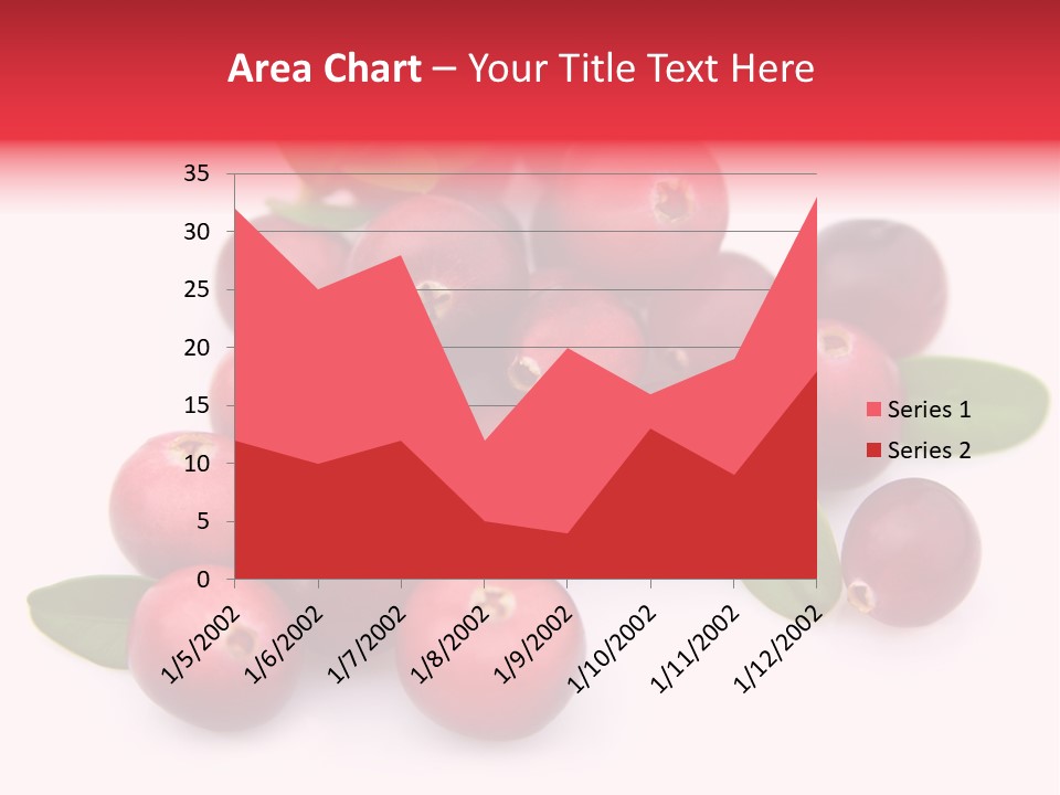 Red Cranberry Eating PowerPoint Template