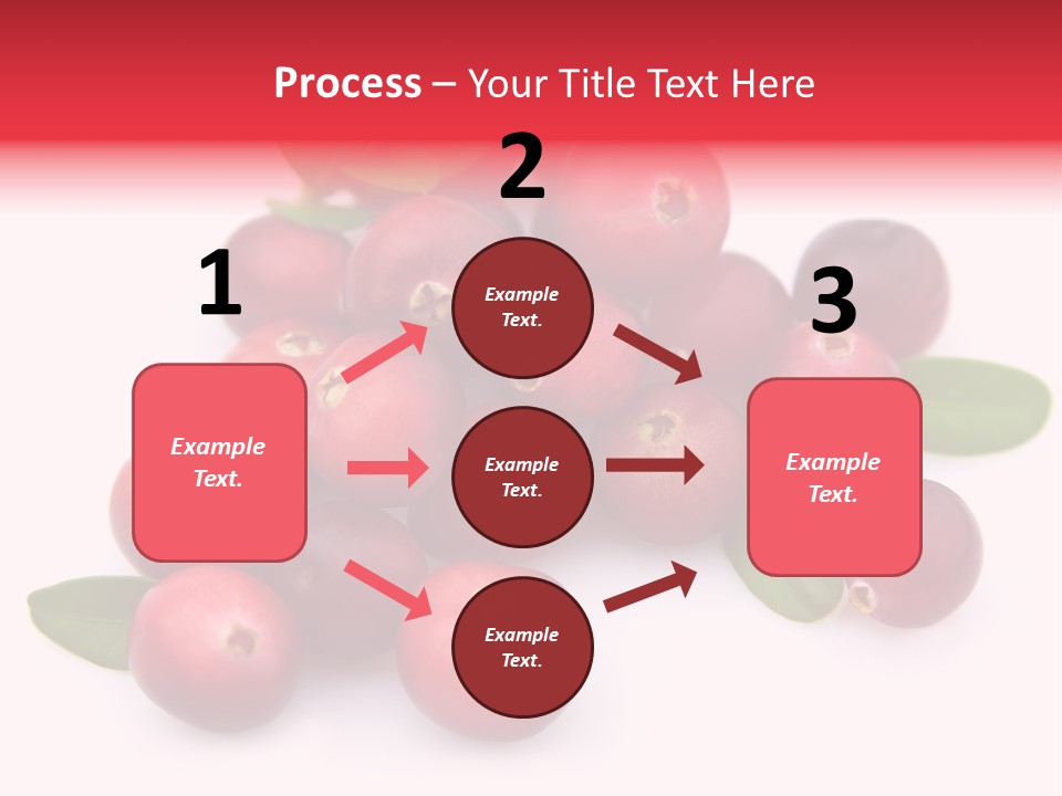Red Cranberry Eating PowerPoint Template