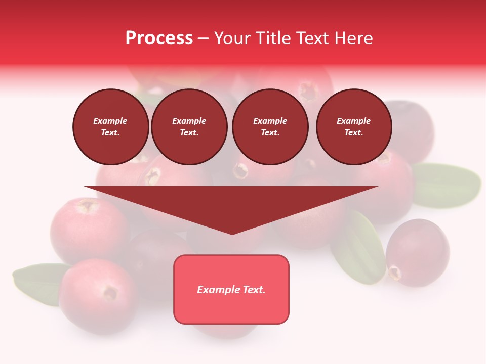 Red Cranberry Eating PowerPoint Template
