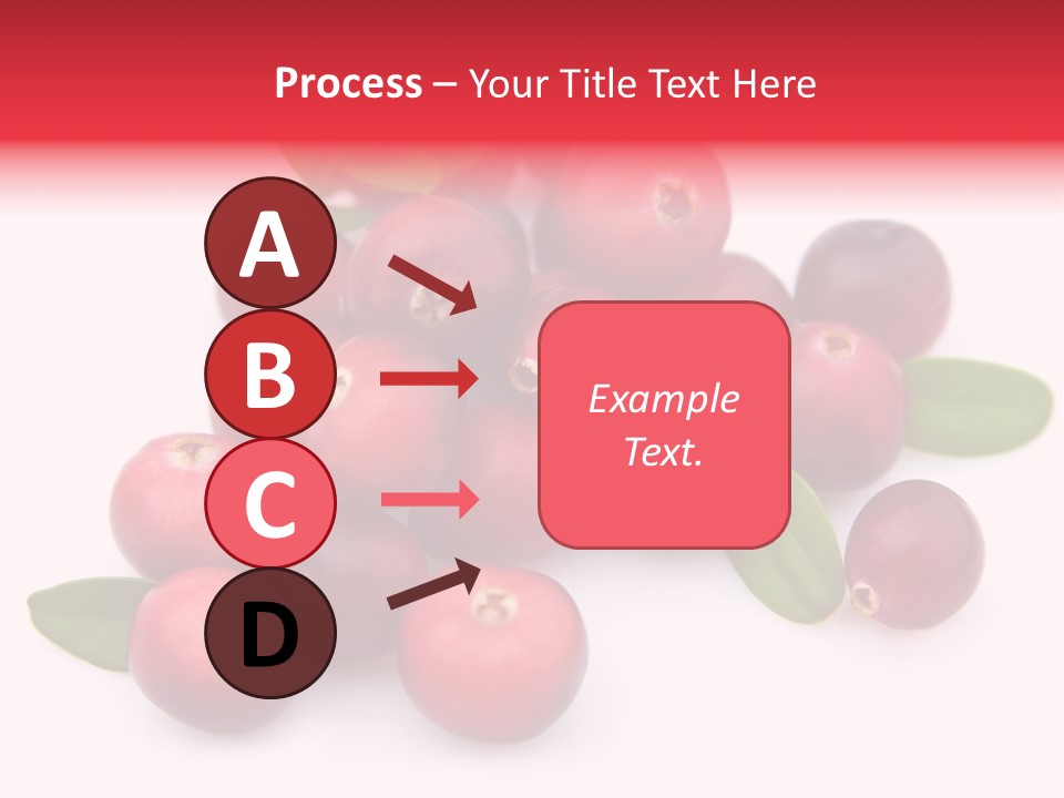 Red Cranberry Eating PowerPoint Template