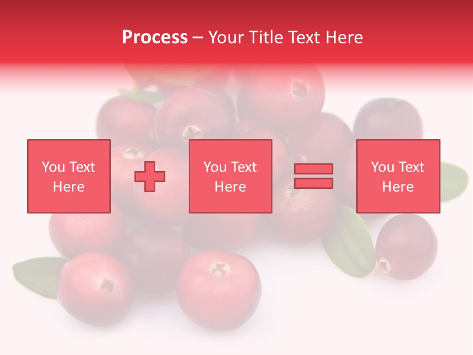 Red Cranberry Eating PowerPoint Template