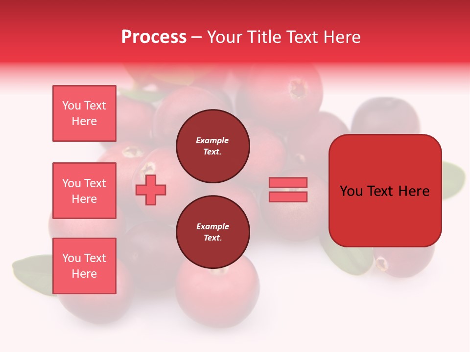 Red Cranberry Eating PowerPoint Template