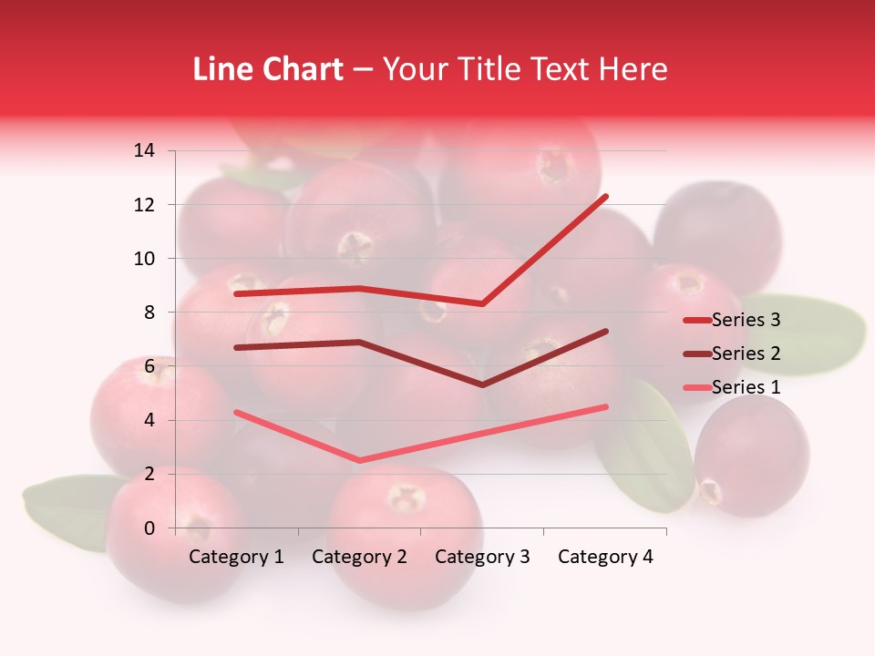 Red Cranberry Eating PowerPoint Template