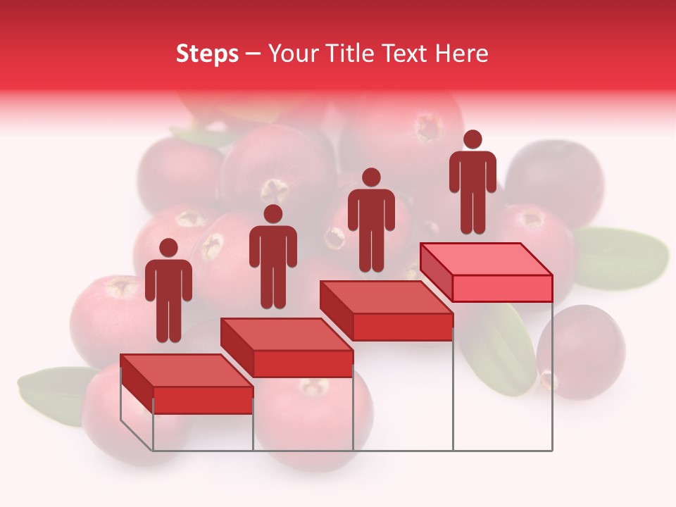 Red Cranberry Eating PowerPoint Template