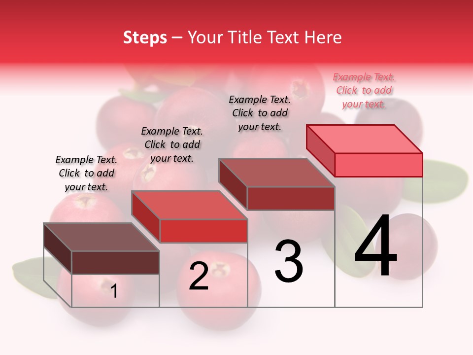 Red Cranberry Eating PowerPoint Template
