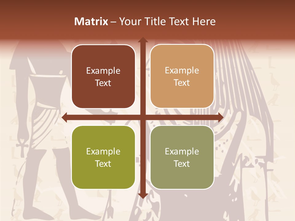 Stone Calligraphy Sun PowerPoint Template