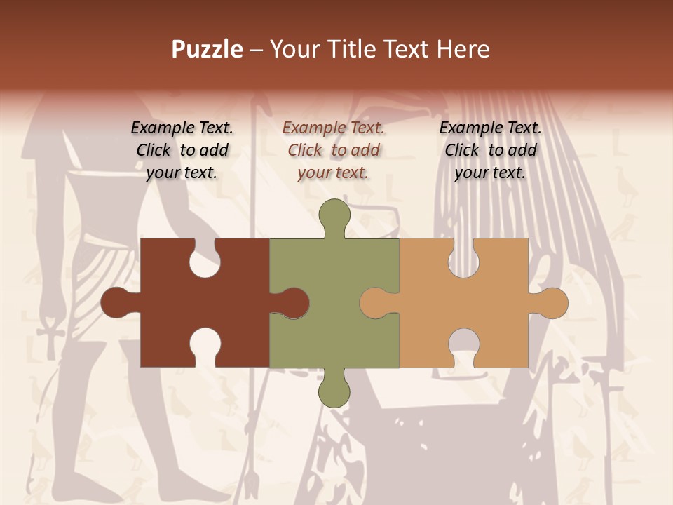 Stone Calligraphy Sun PowerPoint Template