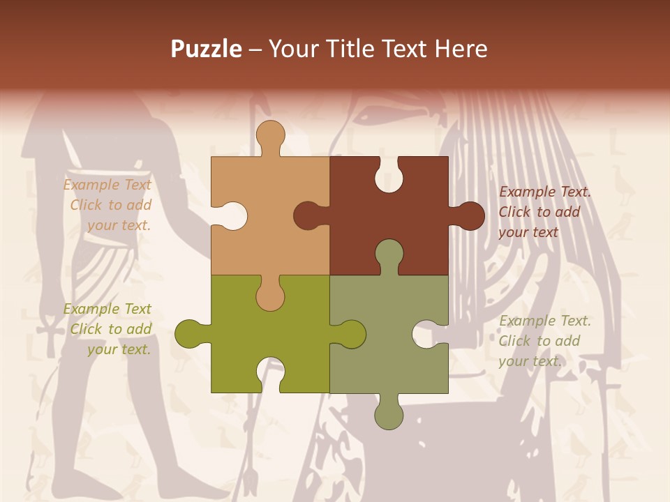 Stone Calligraphy Sun PowerPoint Template