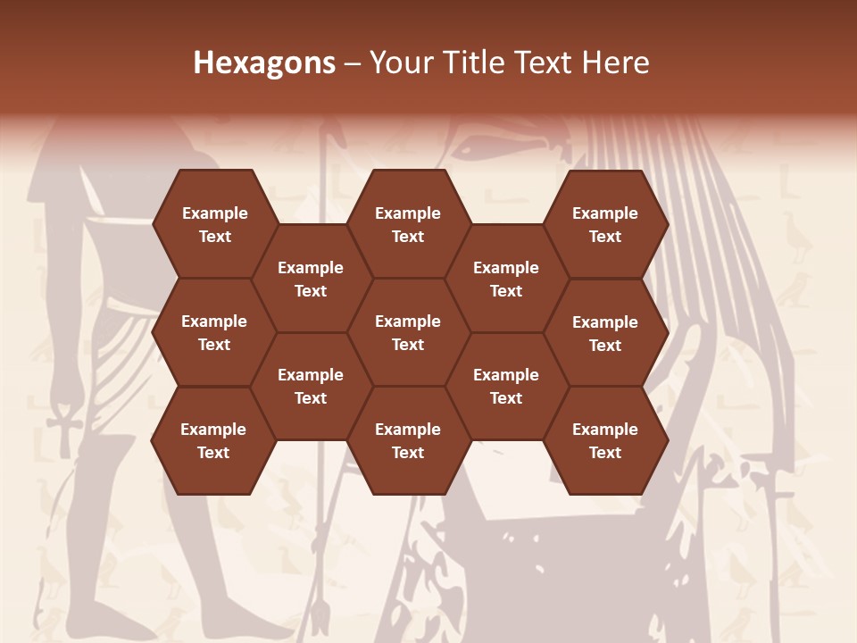 Stone Calligraphy Sun PowerPoint Template