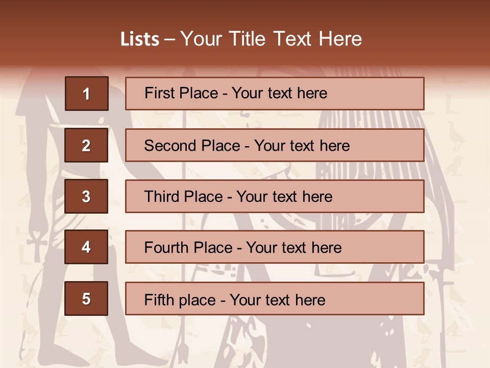 Stone Calligraphy Sun PowerPoint Template
