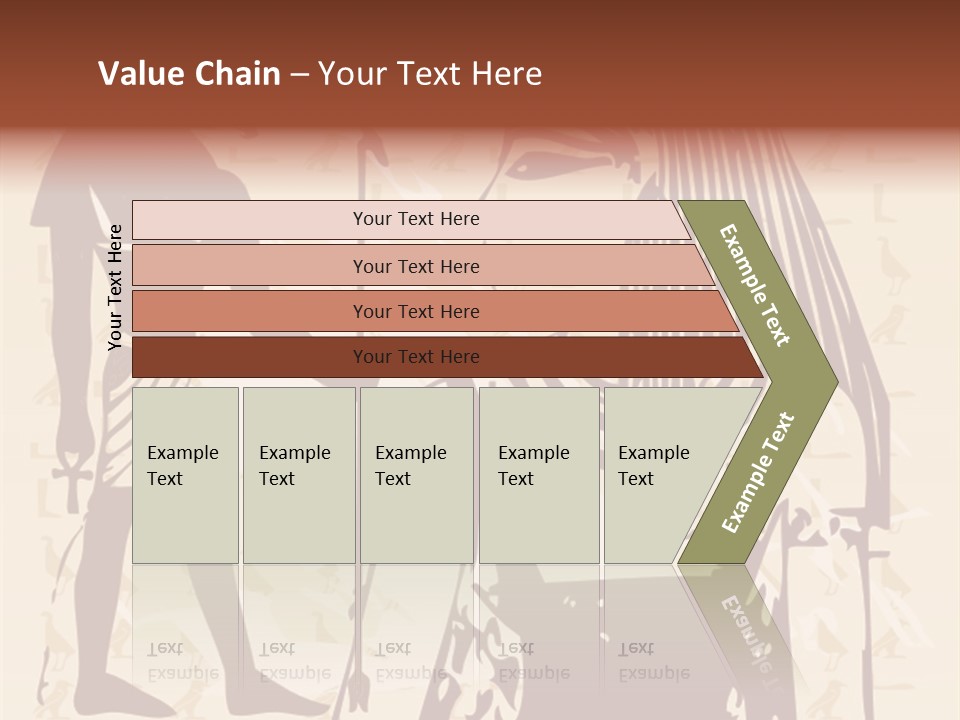 Stone Calligraphy Sun PowerPoint Template