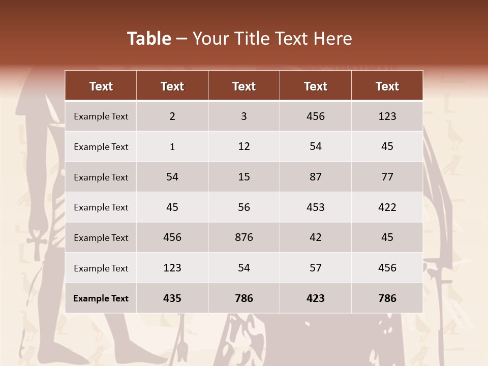 Stone Calligraphy Sun PowerPoint Template