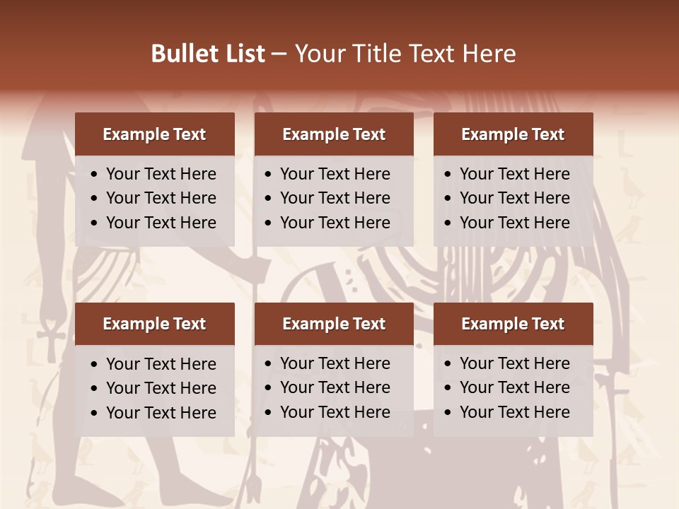 Stone Calligraphy Sun PowerPoint Template