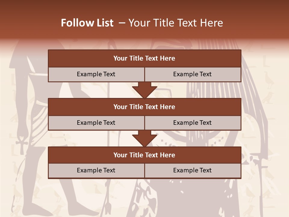 Stone Calligraphy Sun PowerPoint Template