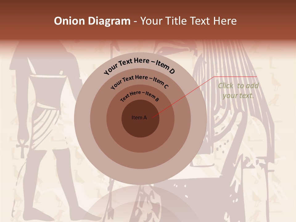 Stone Calligraphy Sun PowerPoint Template