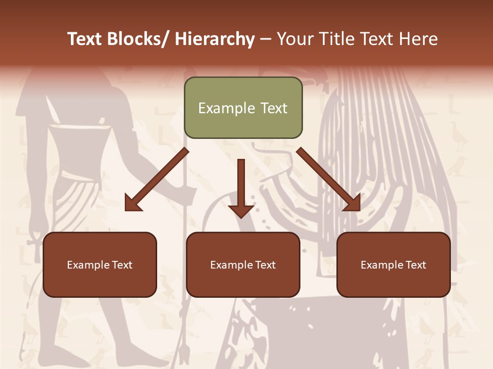 Stone Calligraphy Sun PowerPoint Template