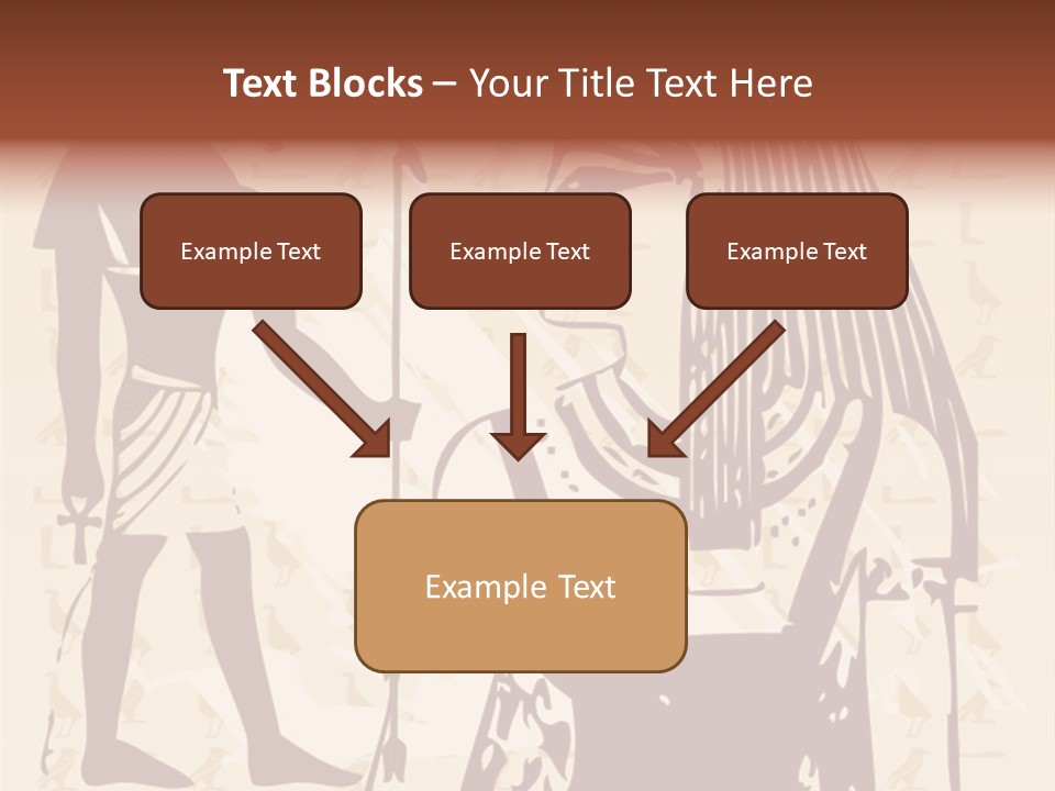 Stone Calligraphy Sun PowerPoint Template