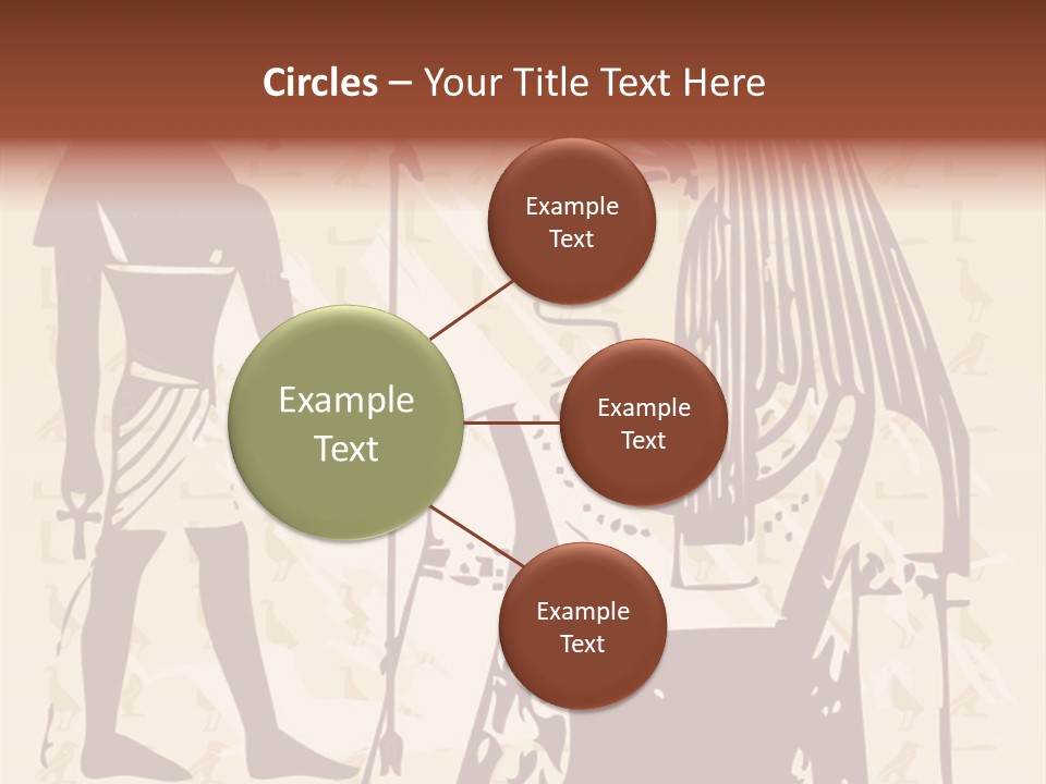 Stone Calligraphy Sun PowerPoint Template