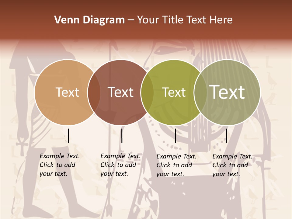 Stone Calligraphy Sun PowerPoint Template