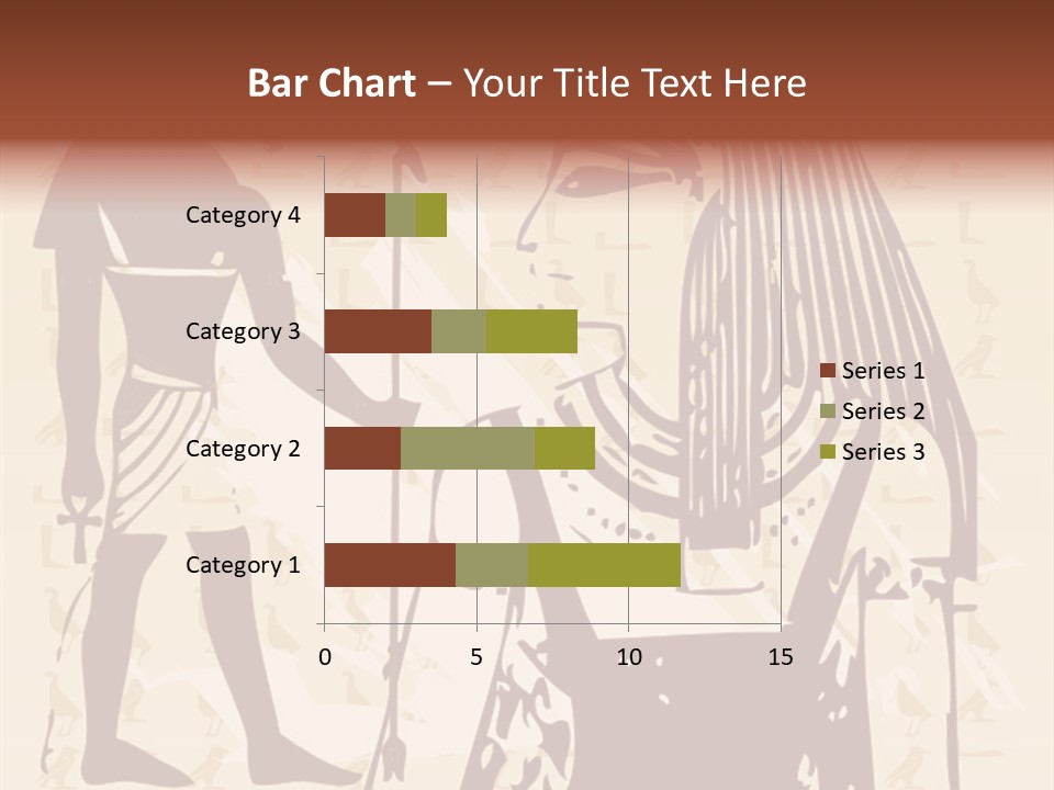 Stone Calligraphy Sun PowerPoint Template