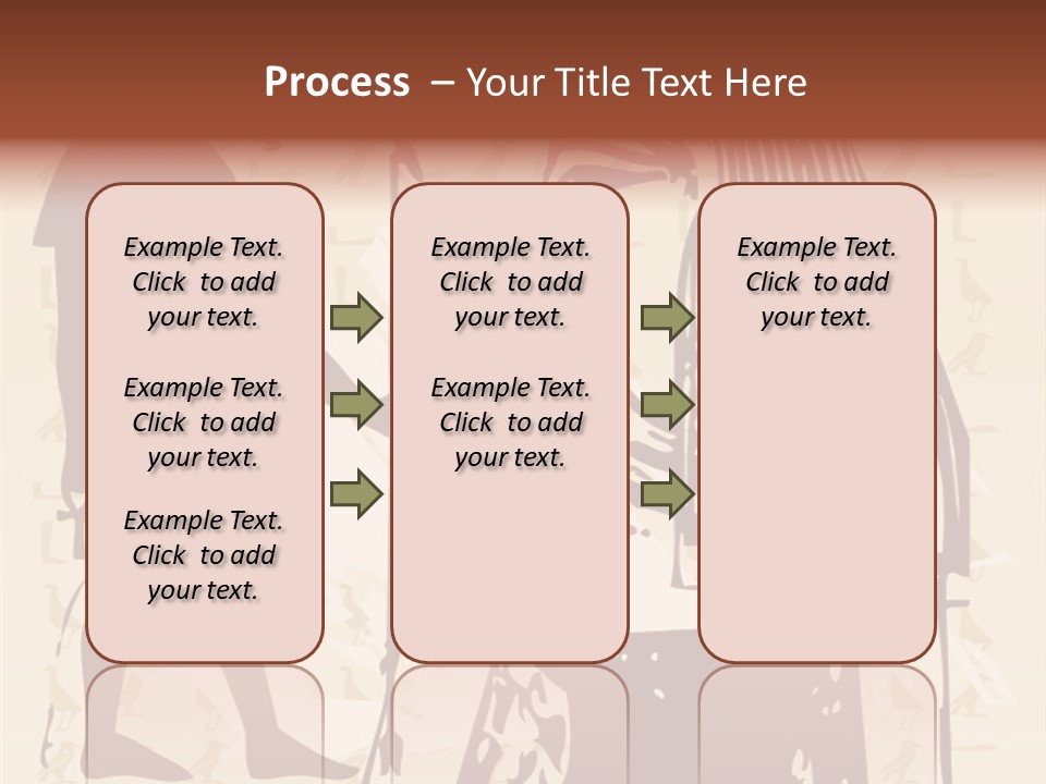 Stone Calligraphy Sun PowerPoint Template
