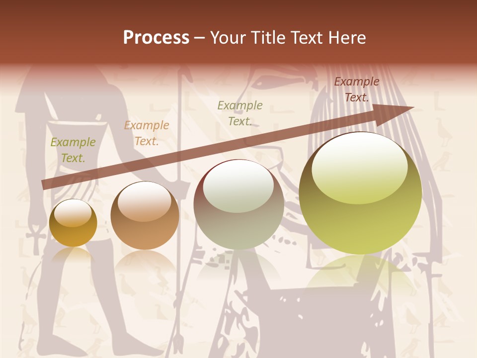 Stone Calligraphy Sun PowerPoint Template