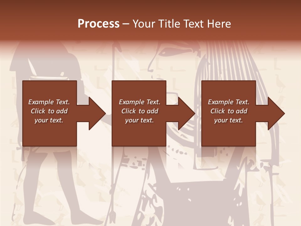 Stone Calligraphy Sun PowerPoint Template