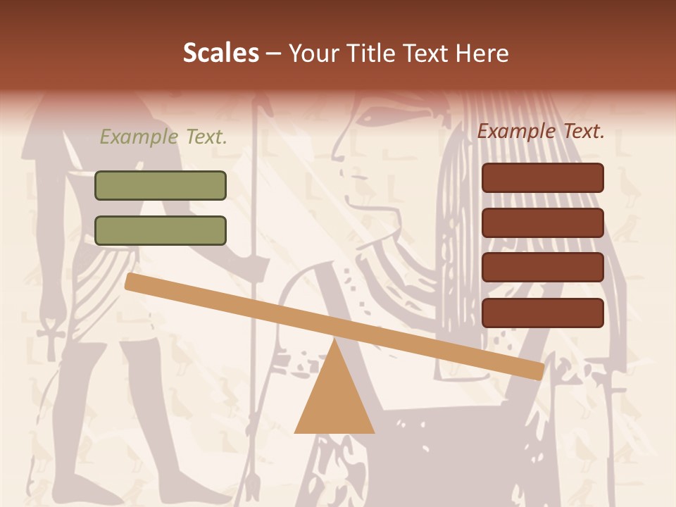 Stone Calligraphy Sun PowerPoint Template