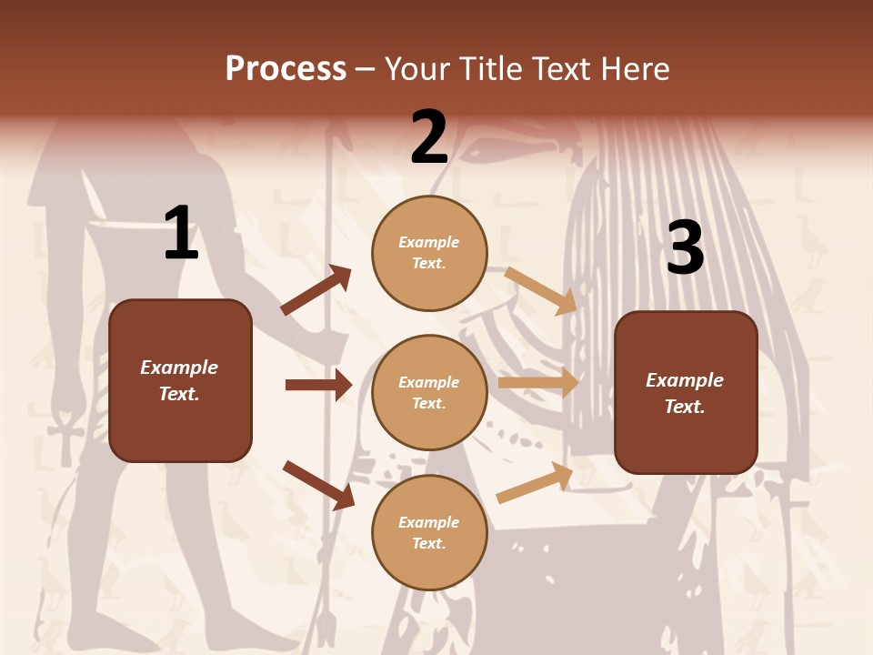 Stone Calligraphy Sun PowerPoint Template