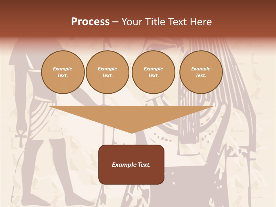 Stone Calligraphy Sun PowerPoint Template