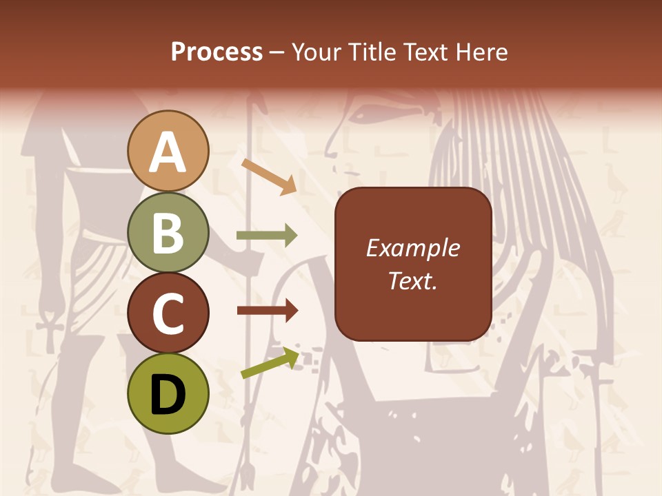 Stone Calligraphy Sun PowerPoint Template