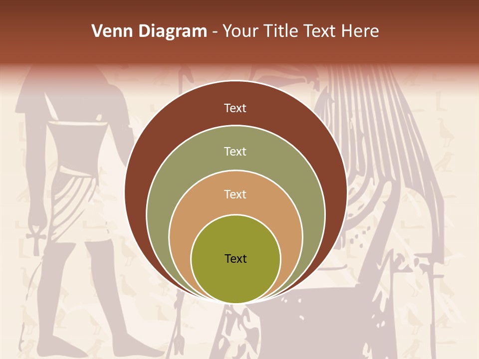 Stone Calligraphy Sun PowerPoint Template
