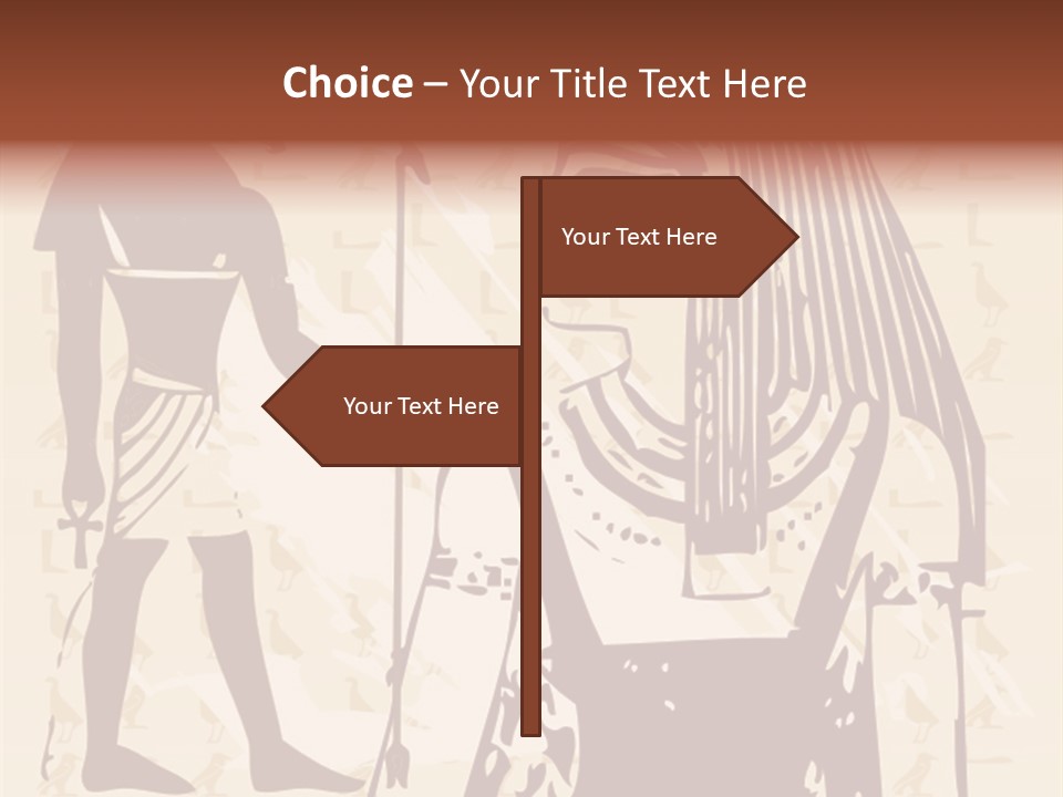 Stone Calligraphy Sun PowerPoint Template