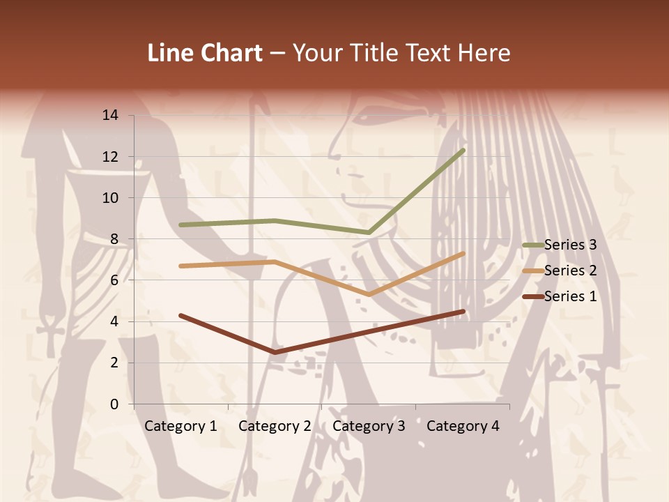 Stone Calligraphy Sun PowerPoint Template