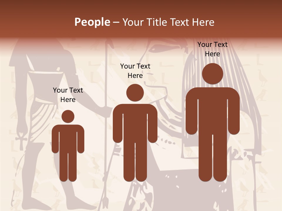 Stone Calligraphy Sun PowerPoint Template