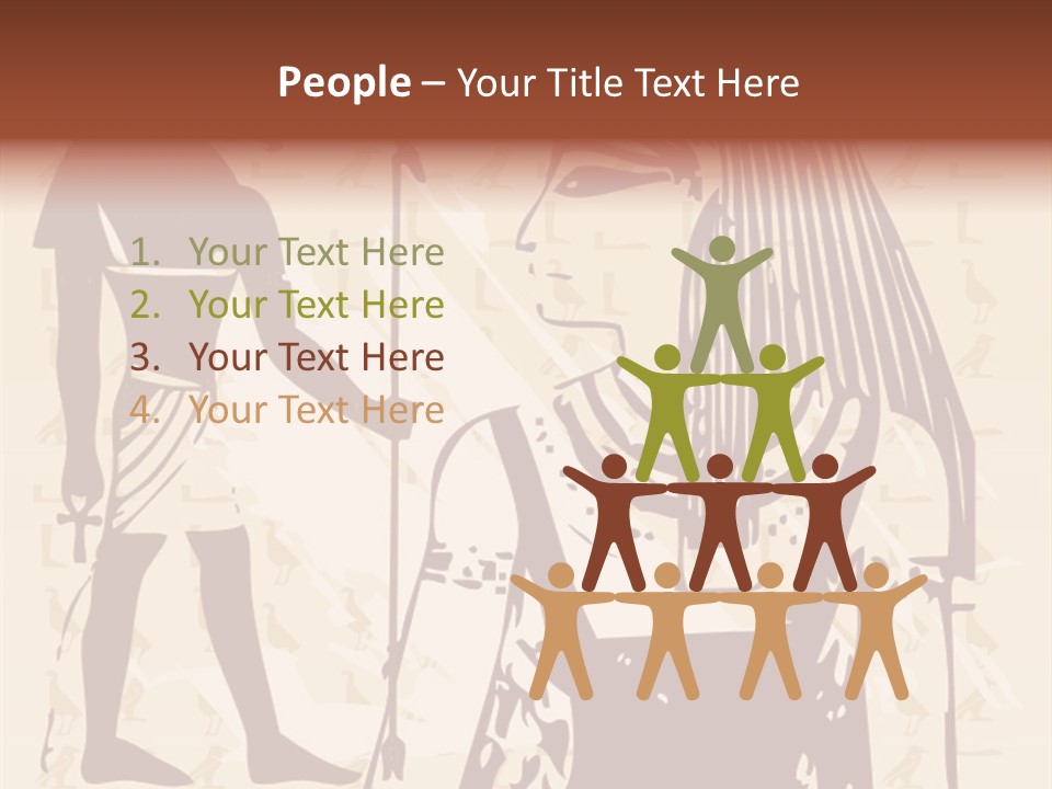 Stone Calligraphy Sun PowerPoint Template