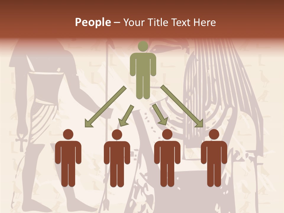 Stone Calligraphy Sun PowerPoint Template